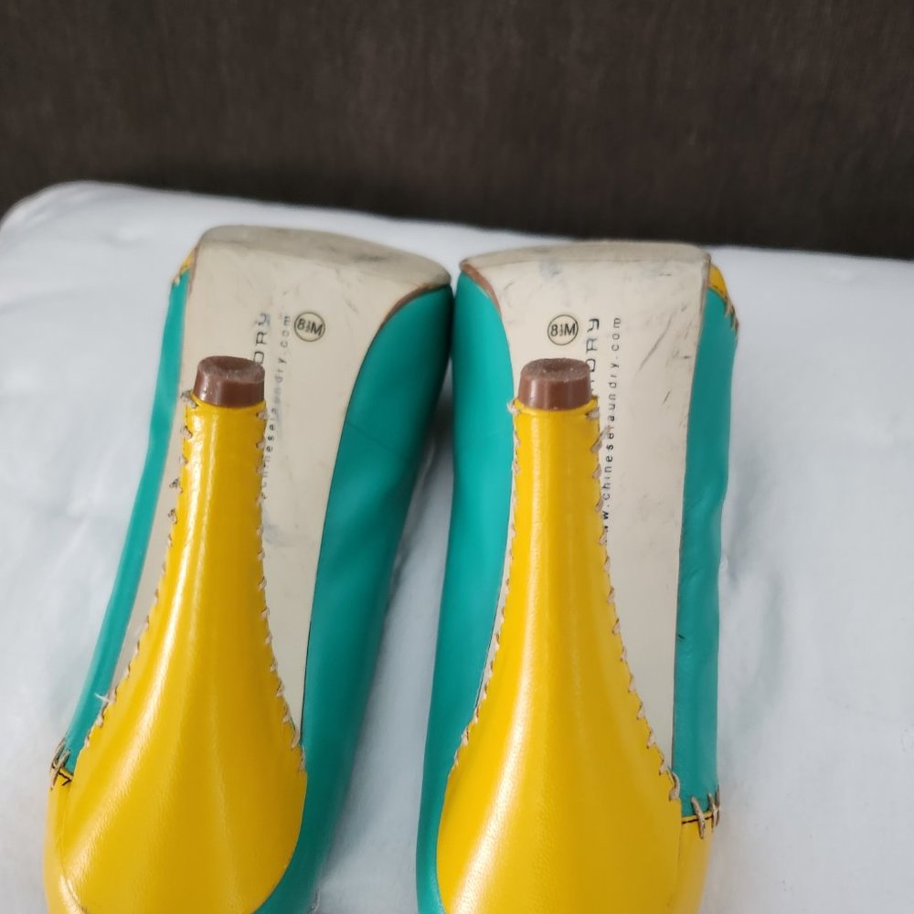 Women's Multi Color High Heels - Picture 5 of 6